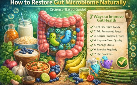 How to Restore Gut Microbiome Naturally (Science-Based Guide)