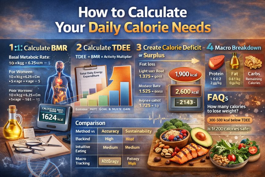 How to Calculate Your Daily Calorie Needs (Step-by-Step Guide for Fat Loss)