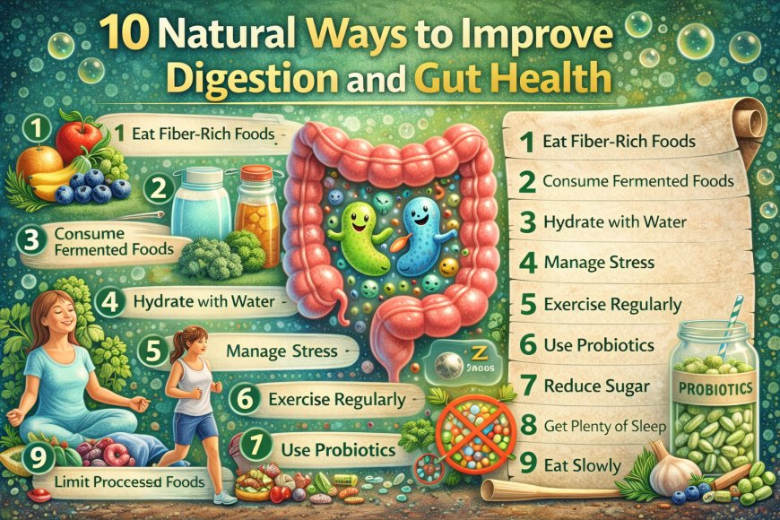 10 Natural Ways to Improve Digestion and Gut Health