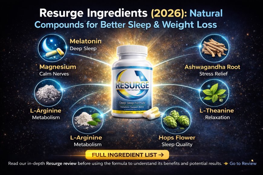 Resurge Ingredients (2026): Full Formula Breakdown for Sleep, Recovery, and Weight Loss